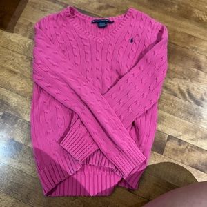 RALPH LAUREN HOT PINK SWEATER